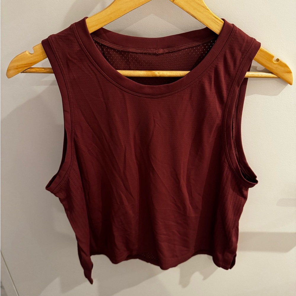Lululemon Oxblood tank top, size 10